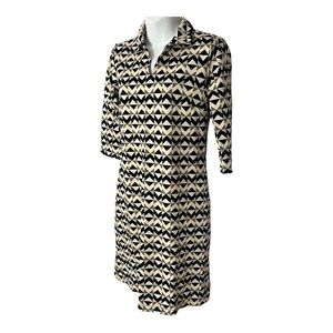J. McLaughlin Catalina Cloth Womens Dress Geometric Career Summer 70s Revival